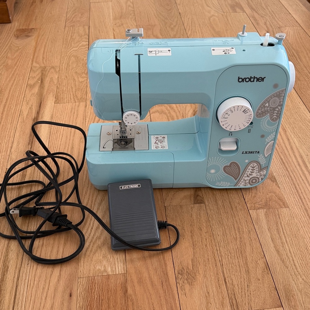 Brother Sewing Machine in Light Blue